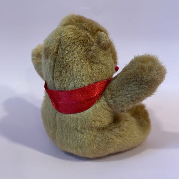 Dad/Father Bear Charmin Bear BILL Plush Russ Teddy Bear 4.5" w Red Ribbon EUC - Picture 3 of 8